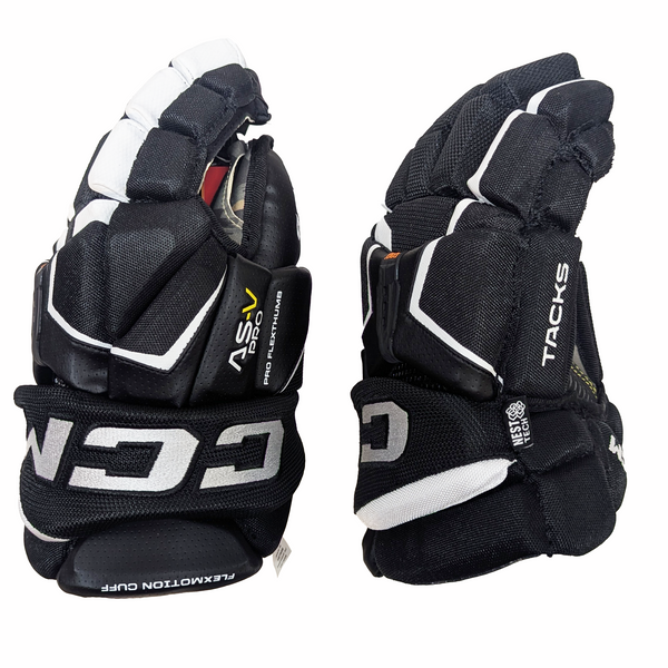 CCM AS-V Pro - Hockey Glove (Black/White)