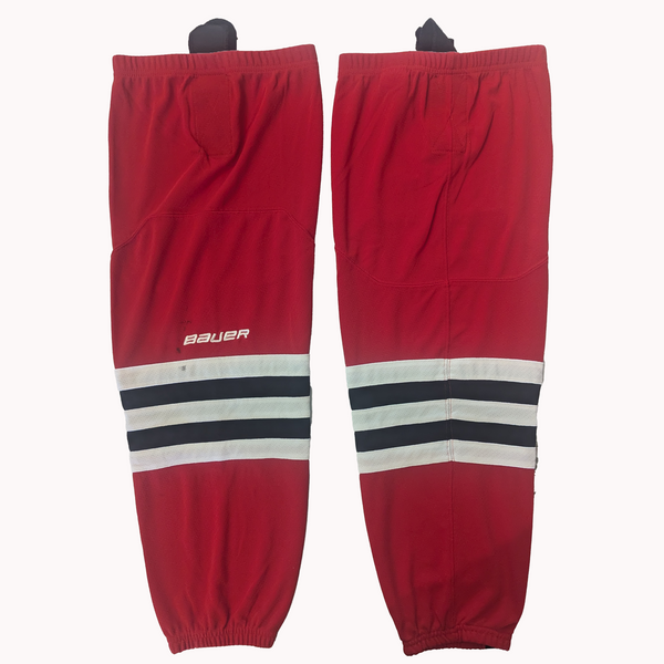 Bauer - Used Hockey Socks (Red/Black/White)