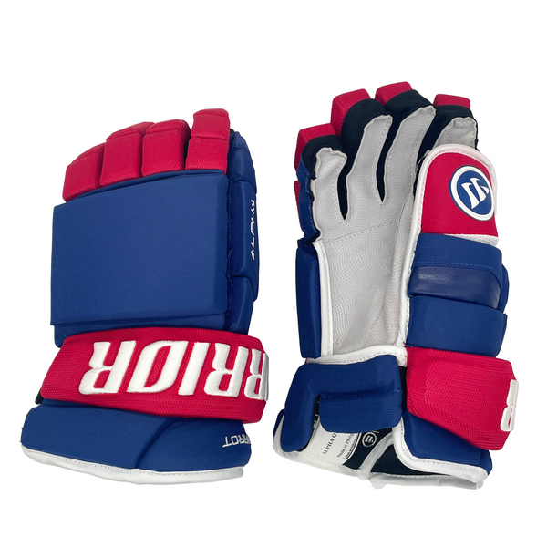 Warrior Alpha QX - NHL Pro Stock Glove - Ben Chiarot (Blue/Red/White)