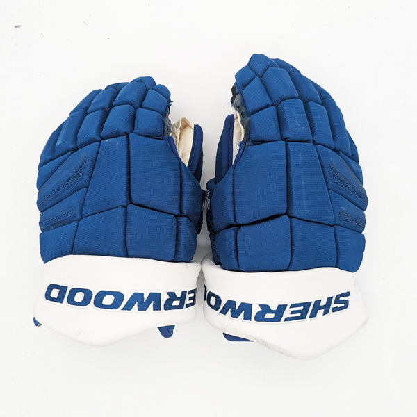 Sherwood Rekker Element One - Used NHL Pro Stock Glove (Blue/White)