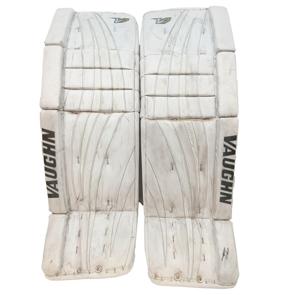 Vaughn Velocity V7 - Used Pro Stock Goalie Pads (White)