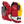 Load image into Gallery viewer, CCM HGJSPP - Used NHL Pro Stock Glove - Calgary Flames (Red/Yellow)
