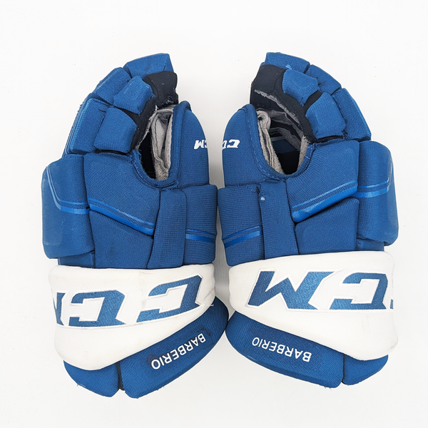 CCM HGQL - Used NHL Pro Stock Glove - Colorado Avalanche (Blue)