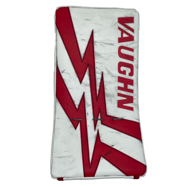 Vaughn Velocity V9 - Used Pro Stock Goalie Blocker (White/Red)