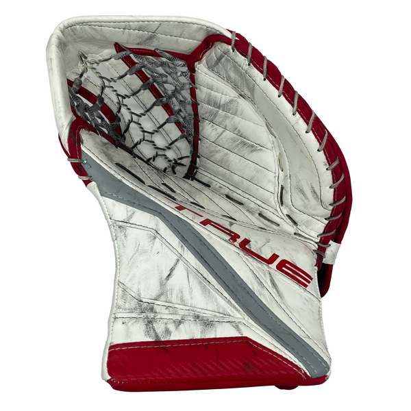 True L12.2 - Used Pro Stock Goalie Glove (White/Red)