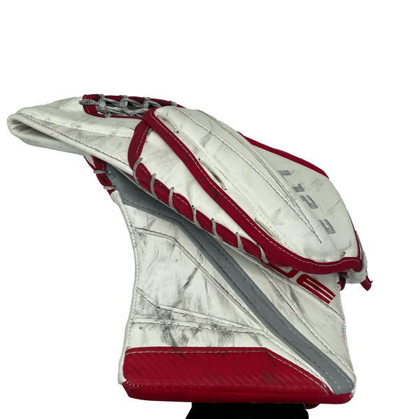 True L12.2 - Used Pro Stock Goalie Glove (White/Red)