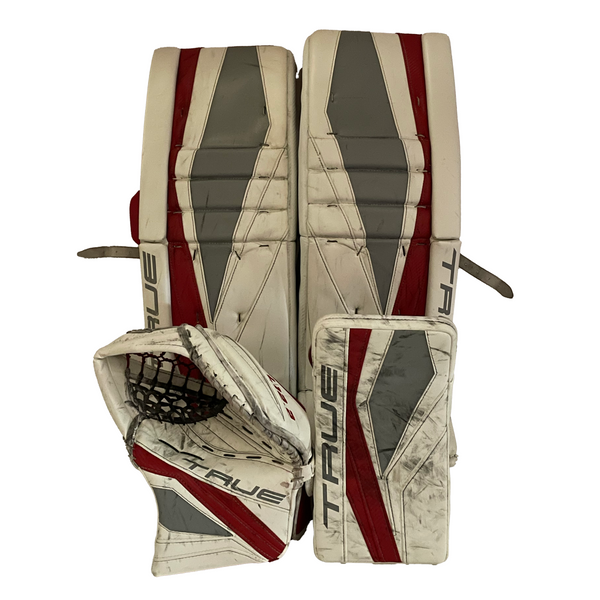 True L12.2 - Used Pro Stock Full Goalie Set (White/Red)