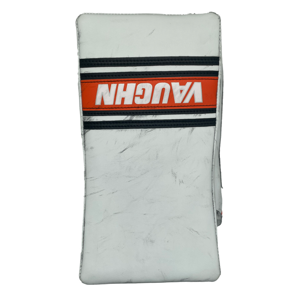 Vaughn V5 7990 - Pro Stock Goalie Blocker - Full Right - (White/Black/Orange)