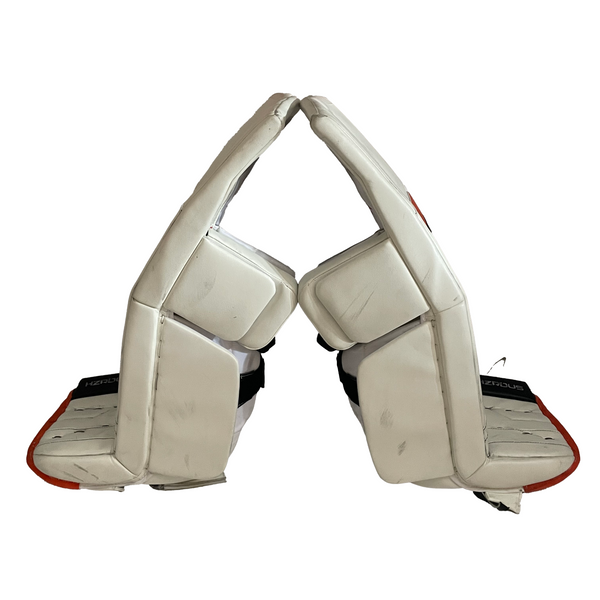 True HZRDUS PX4 - Used Pro Stock Goalie Full Set - Felix Sandstrom - (White/Black/Orange)