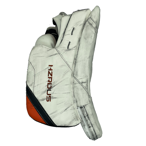 True HZRDUS PX4 - Used Pro Stock Goalie Full Set - Felix Sandstrom - (White/Black/Orange)