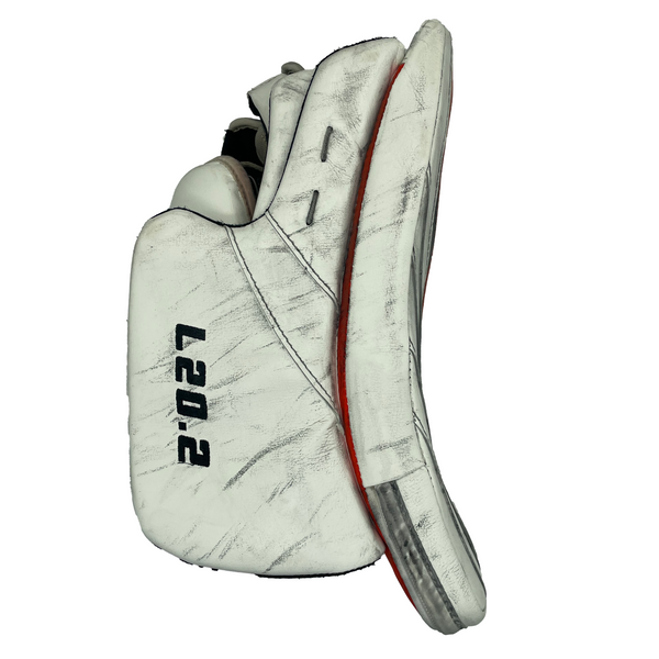 True L20.2 - Used Pro Stock Goalie Pad Full Set (White/Black/Orange)