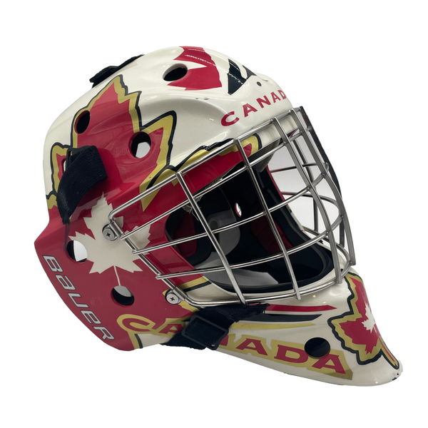 Bauer NME7 - Used Goalie Helmet  *Team Canada Graphic*