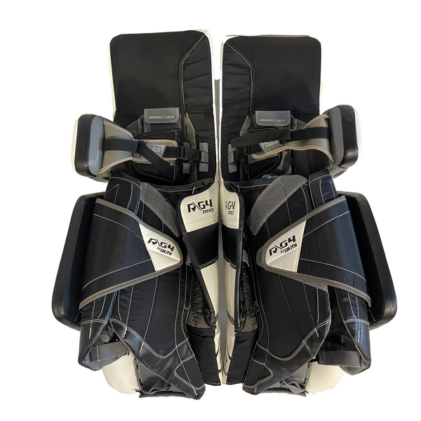 Warrior Ritual G4 Pro - Used Pro Stock Goalie Pads (White/Black)