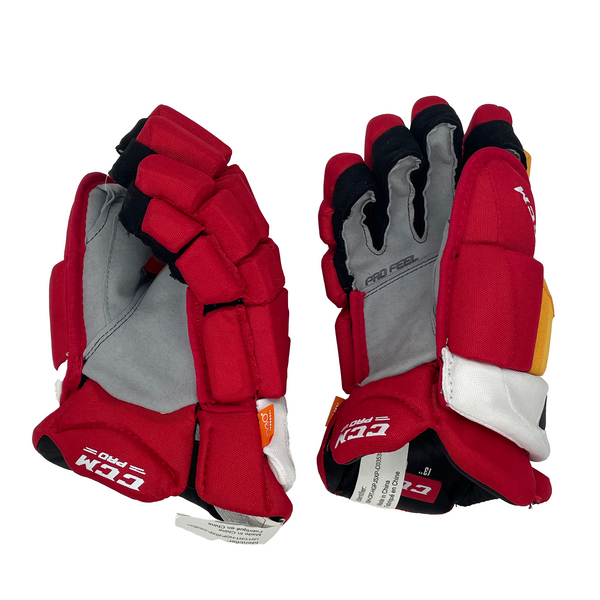 CCM HGJS - NHL Pro Stock Glove - Johnny Gaudreau (Red/Yellow/White)