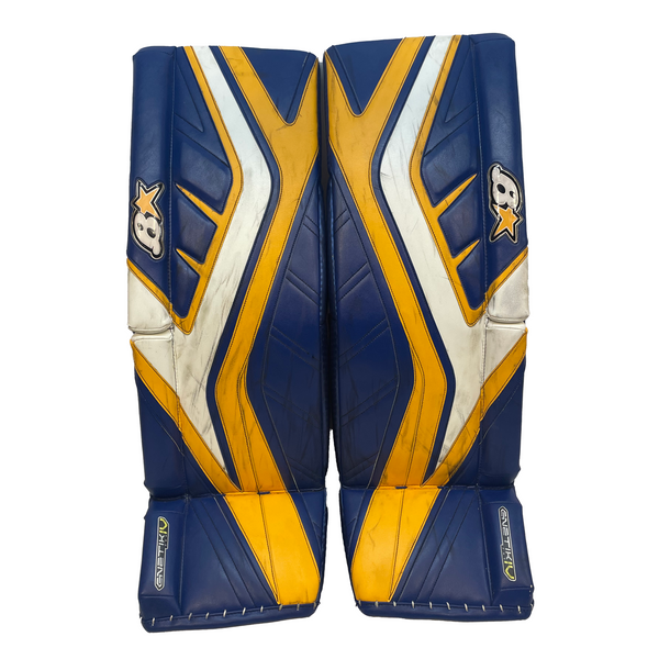 Brians Gnetik 4 - Used Pro Stock Senior Goalie Full Set (Blue/Yellow)