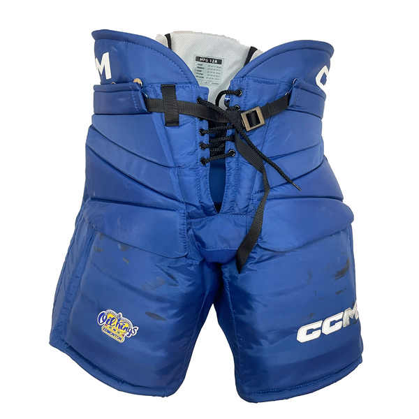 CCM HPG12A - Used WHL Pro Stock Hockey Goalie Pants (Blue)