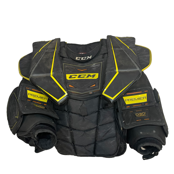 CCM Premier - Used Pro Stock Goalie Chest Protector (Black/Yellow)