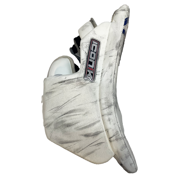 Brians Icon1k - Used Jake Allen NHL Pro Stock Goalie Blocker - Montreal Canadiens (White/Red/Blue)