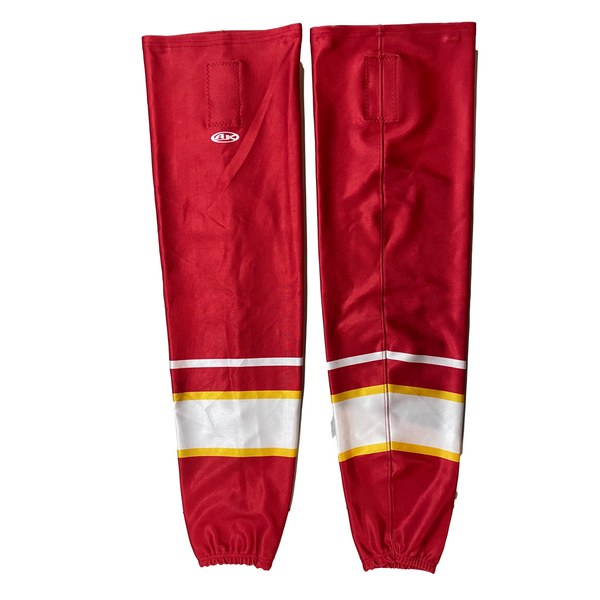 ECHL - Used AK Hockey Socks (Red/Yellow/White)