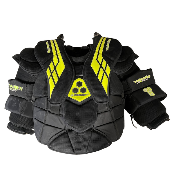 Vaughn VE8 - Used Pro Stock Goalie Chest Protector (Black/Green)