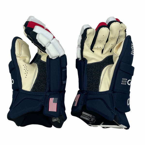 Sherwood Code Encrypt Pro - NHL Pro Stock Glove - TEAM USA 4-Nations LE (Navy/Red/White)