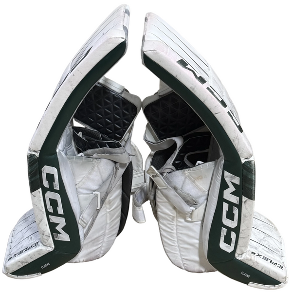 Extreme Flex 6 - Used Pro Stock Goalie Pads (White/Green)