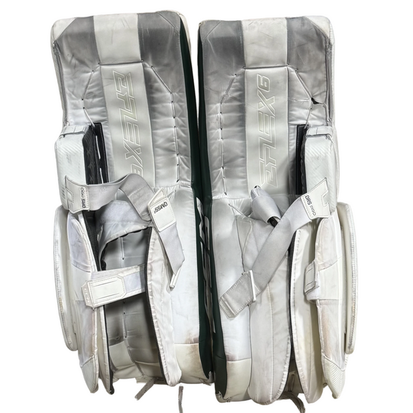 Extreme Flex 6 - Used Pro Stock Goalie Pads (White/Green)