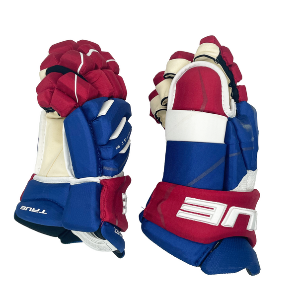 True Catalyst 9X - NHL Pro Stock Glove - Xavier Ouellet (Blue/Red/White)