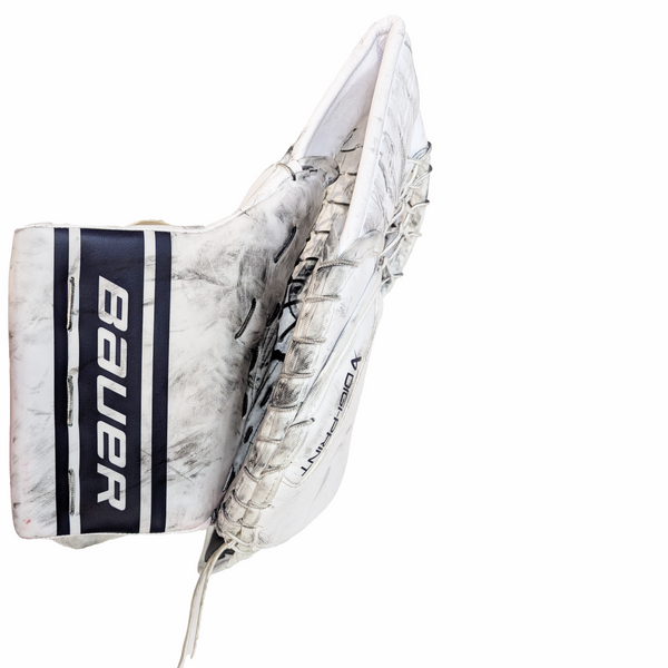 Bauer Vapor Hyperlite 2 - Used Pro Stock Goalie Glove (Navy/White)