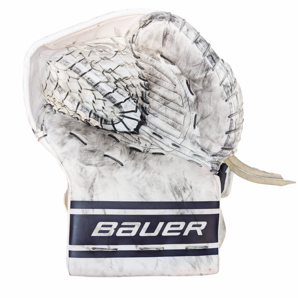 Bauer Vapor Hyperlite 2 - Used Pro Stock Goalie Glove (Navy/White)