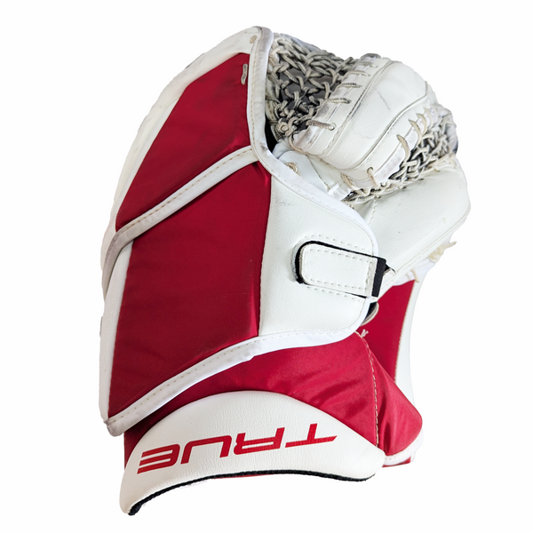 TRUE Catalyst PX3 - Used Pro Stock Goalie Pad Set (White/Black/Red)