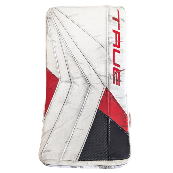 TRUE Catalyst PX3 - Used Pro Stock Goalie Pad Set (White/Black/Red)