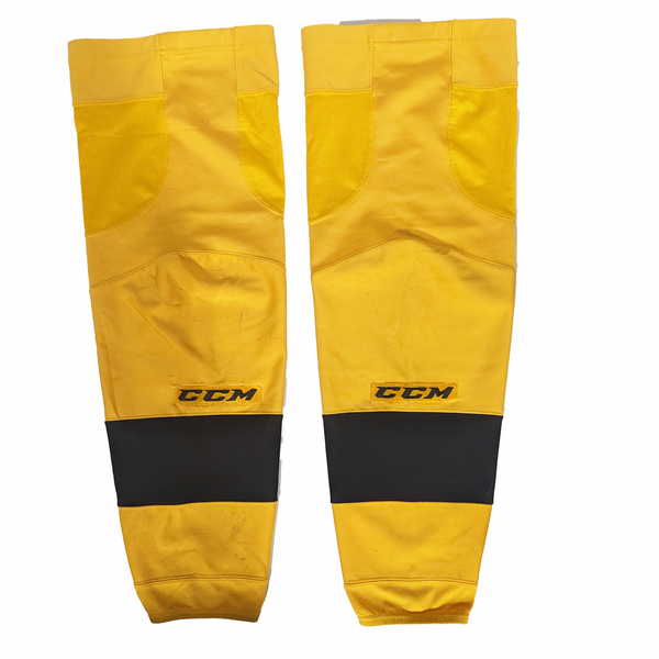 OHL - Used CCM Hockey Sock (Black/Yellow)