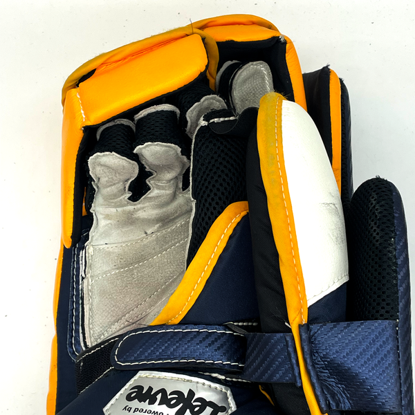 CCM Premier II  - Used Goalie Blocker (Navy/Yellow/White)