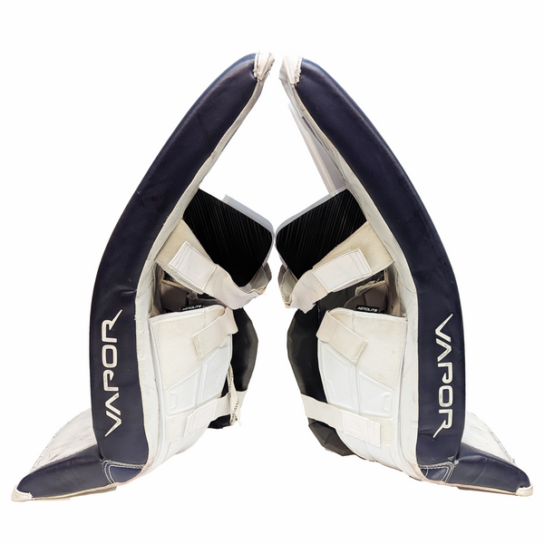 Bauer Vapor Hyperlite 2 - Used Pro Stock Goalie Pads (Navy/White)