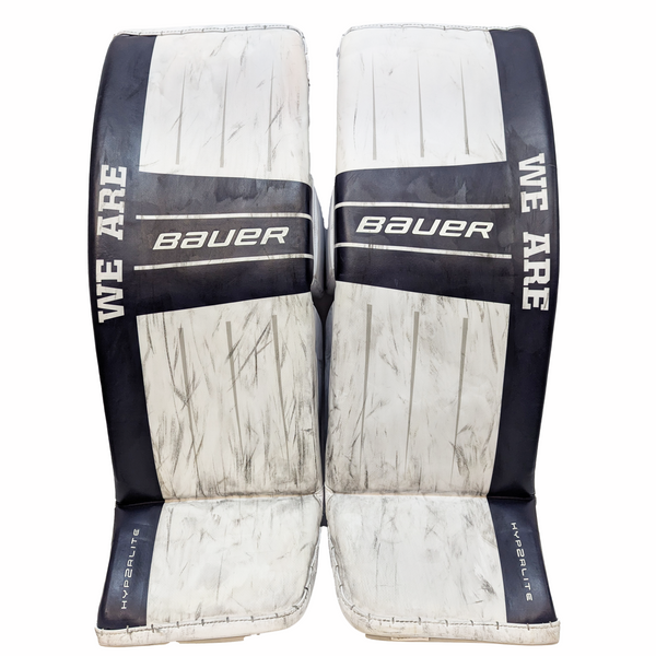 Bauer Vapor Hyperlite 2 - Used Pro Stock Goalie Pads (Navy/White)