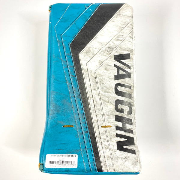 Vaughn Ventus SLR2 Pro Carbon - Used Pro Stock Goalie Blocker (Teal/White/Black)