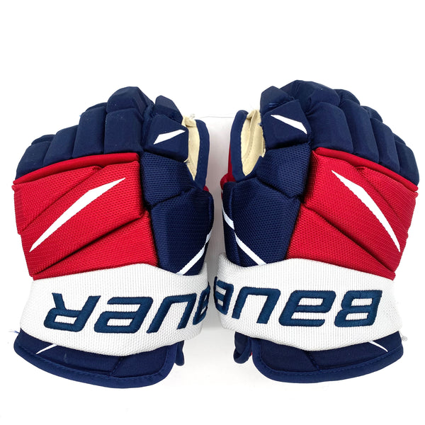 Bauer Vapor 2X Pro - Used NHL Pro Stock Glove - Washington Capitals - Dmitry Orlov (Navy/Red/White)