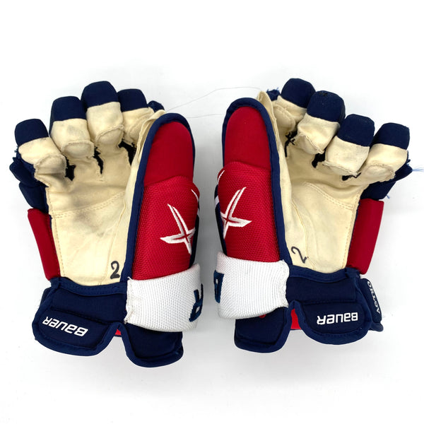 Bauer Vapor 2X Pro - Used NHL Pro Stock Glove - Washington Capitals - Dmitry Orlov (Navy/Red/White)