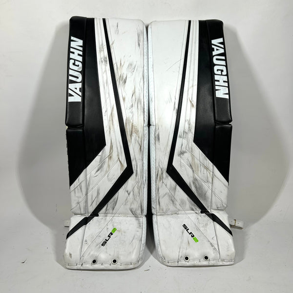 Vaughn SLR2 - Used Pro Stock Goalie Pads (White/Black)