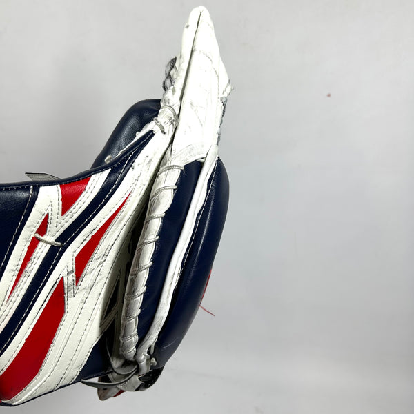 CCM Extreme Flex 4 - Used Pro Stock Goalie Glove (Red/Navy)