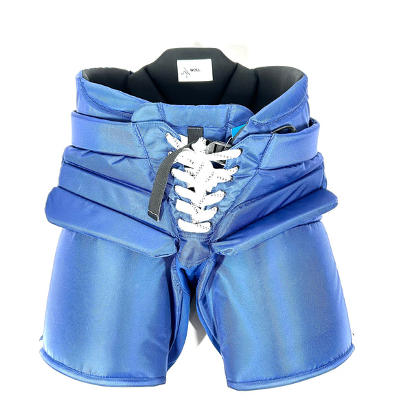 Bauer Custom - NHL Pro Stock Hockey Goalie Pants - Joseph Woll (Blue/White)