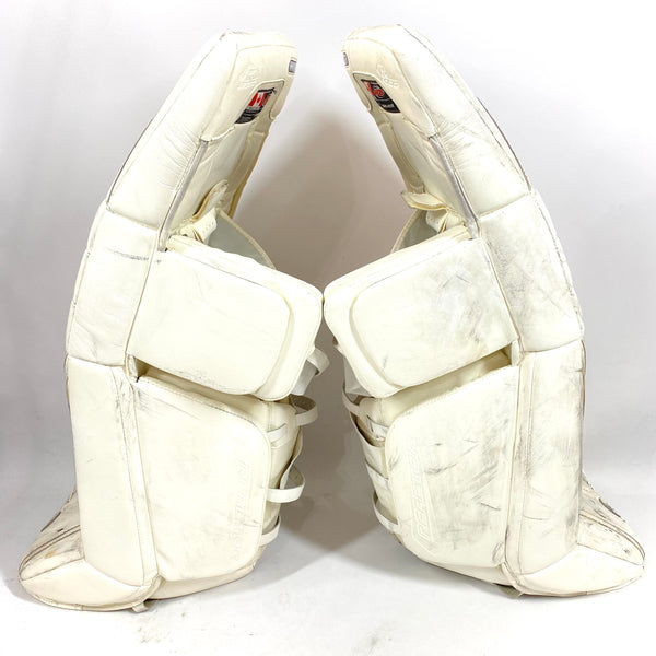 Bauer Reactor 9000 - Used Pro Stock Goalie Pads (White)