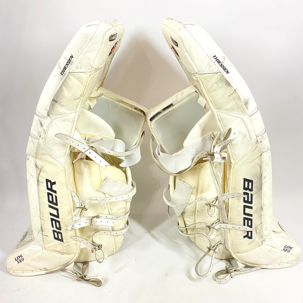 Bauer Reactor 9000 - Used Pro Stock Goalie Pads (White)