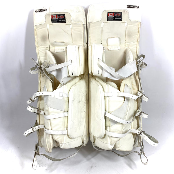 Bauer Reactor 9000 - Used Pro Stock Goalie Pads (White)