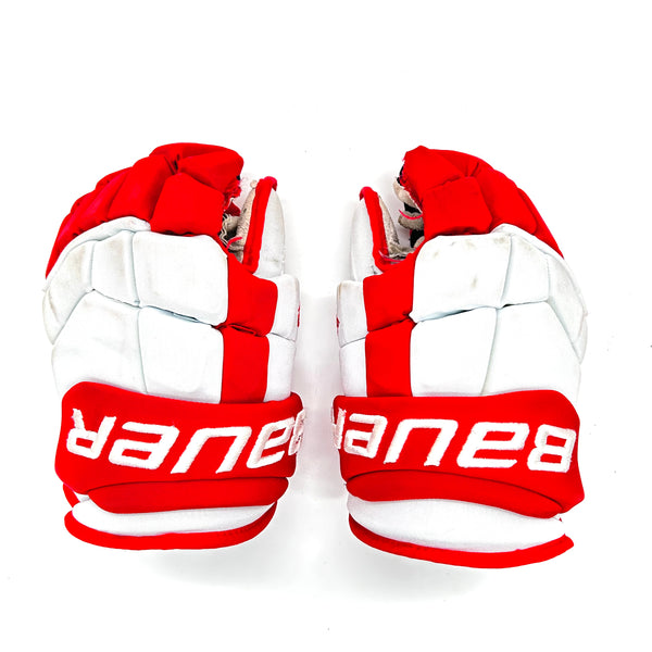 Bauer UltraSonic - Used Pro Stock Glove (White/Red)