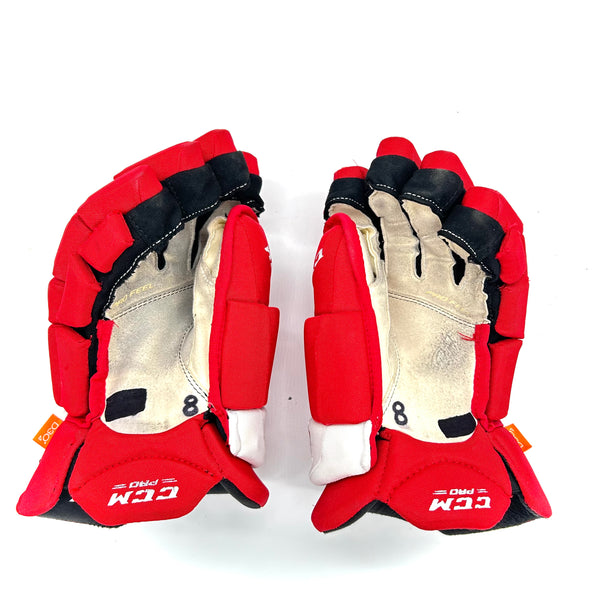 CCM HGJS - Used Pro Stock Glove (Red/White)