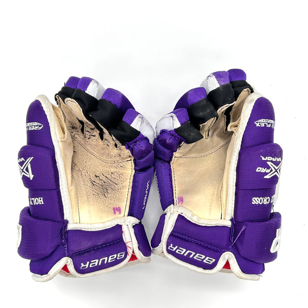 Bauer Vapor 1X Pro - Used Pro Stock Glove (Purple/White)