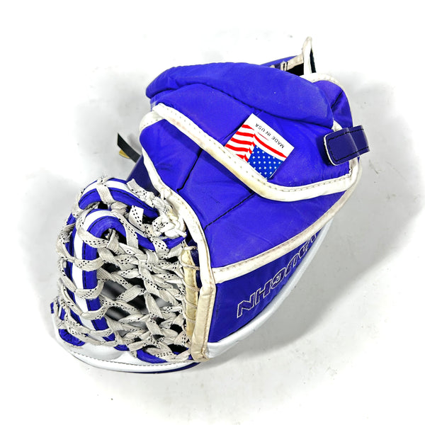 Vaughn SLR2 - Used Pro Stock Goalie Glove (Purple/White)