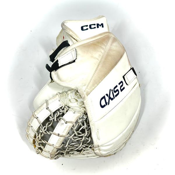 CCM Axis 2 - Used AHL Pro Stock Senior Goalie Full Set (White/Navy)